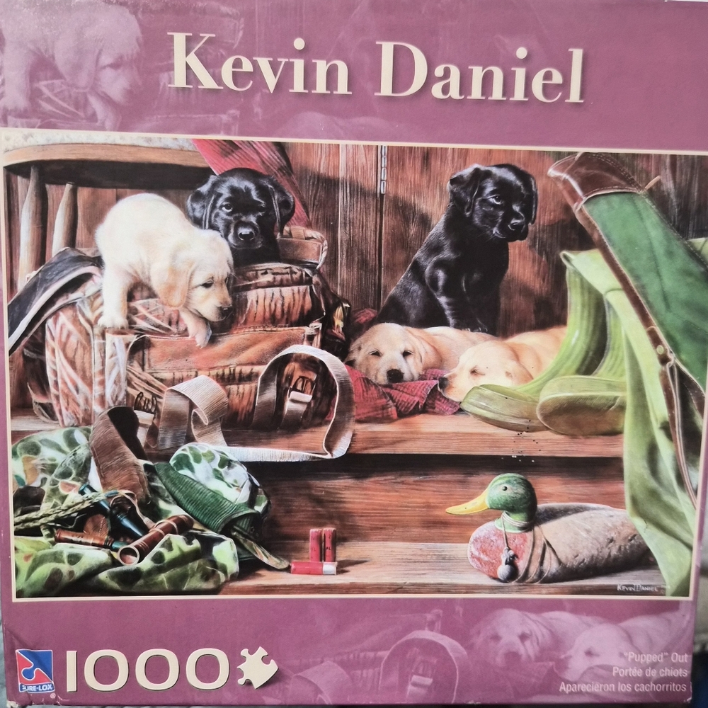 Kevin Daniel Puppy Puzzle Vintage Unopened